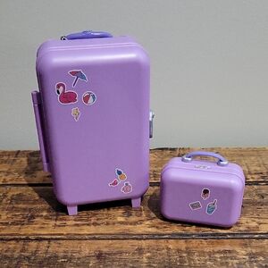 Purple Doll Suitcase Set